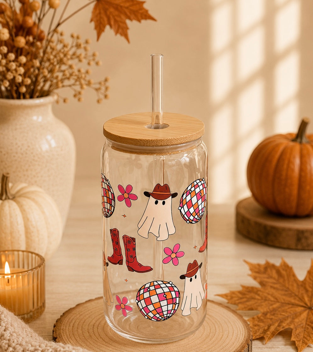 Western Ghost Glass Cup