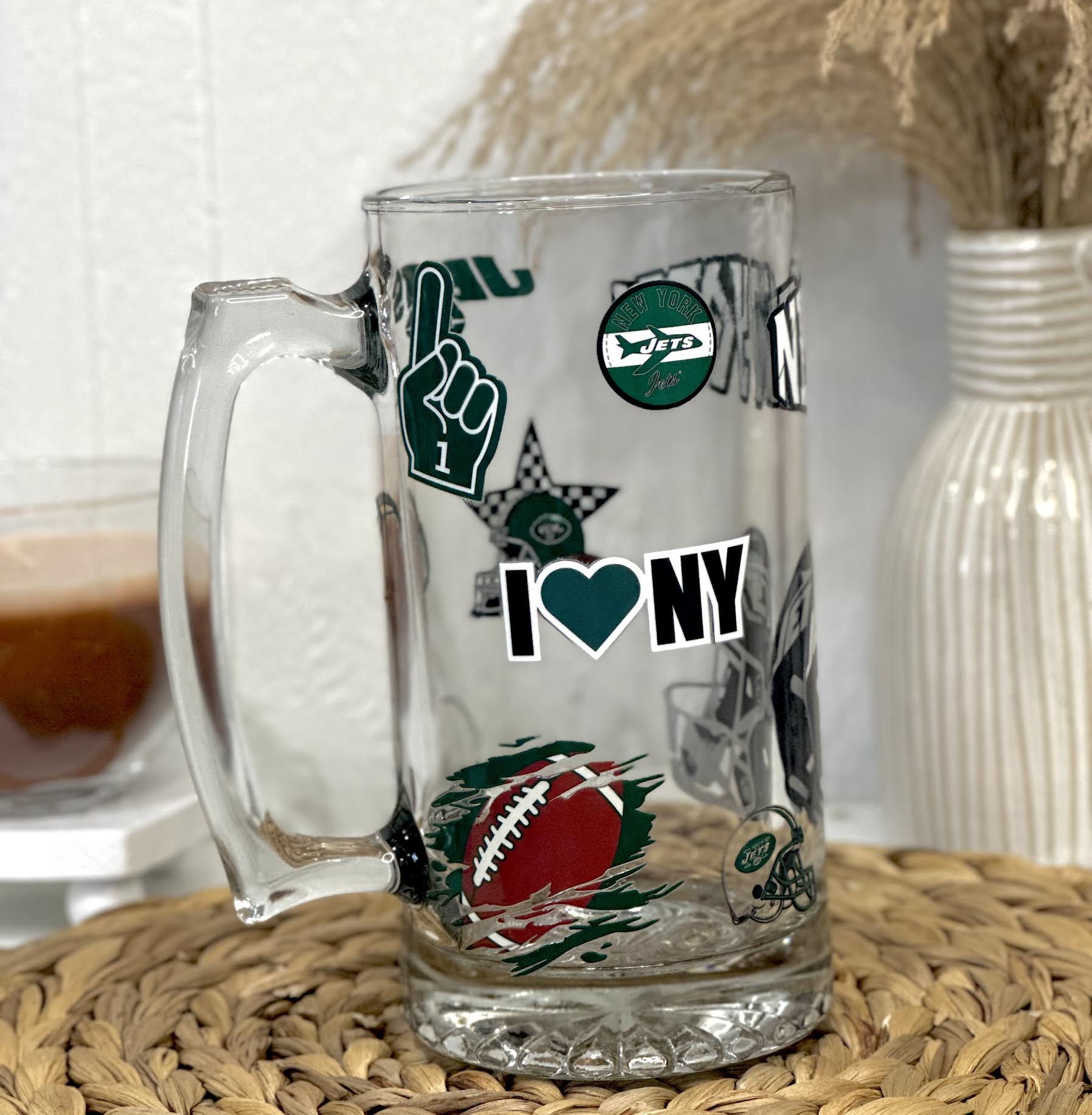 New York Football Beer Mug