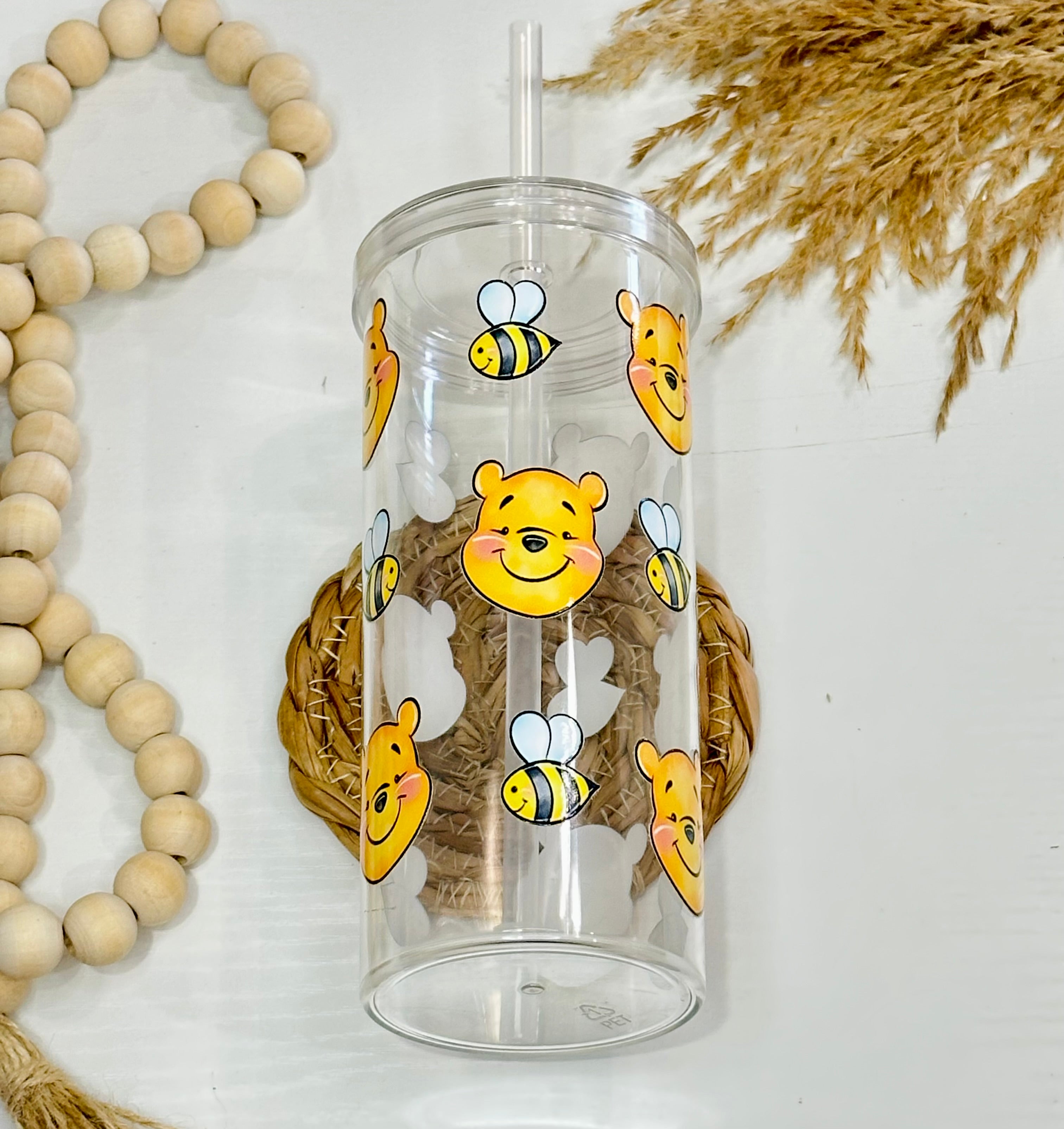 Pooh Bear & Bees Plastic Cup