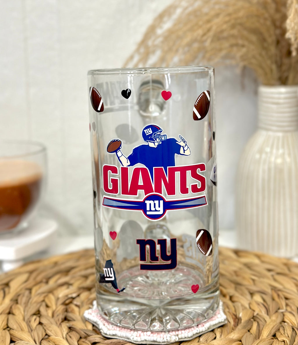 NY Giants Football Beer Mug