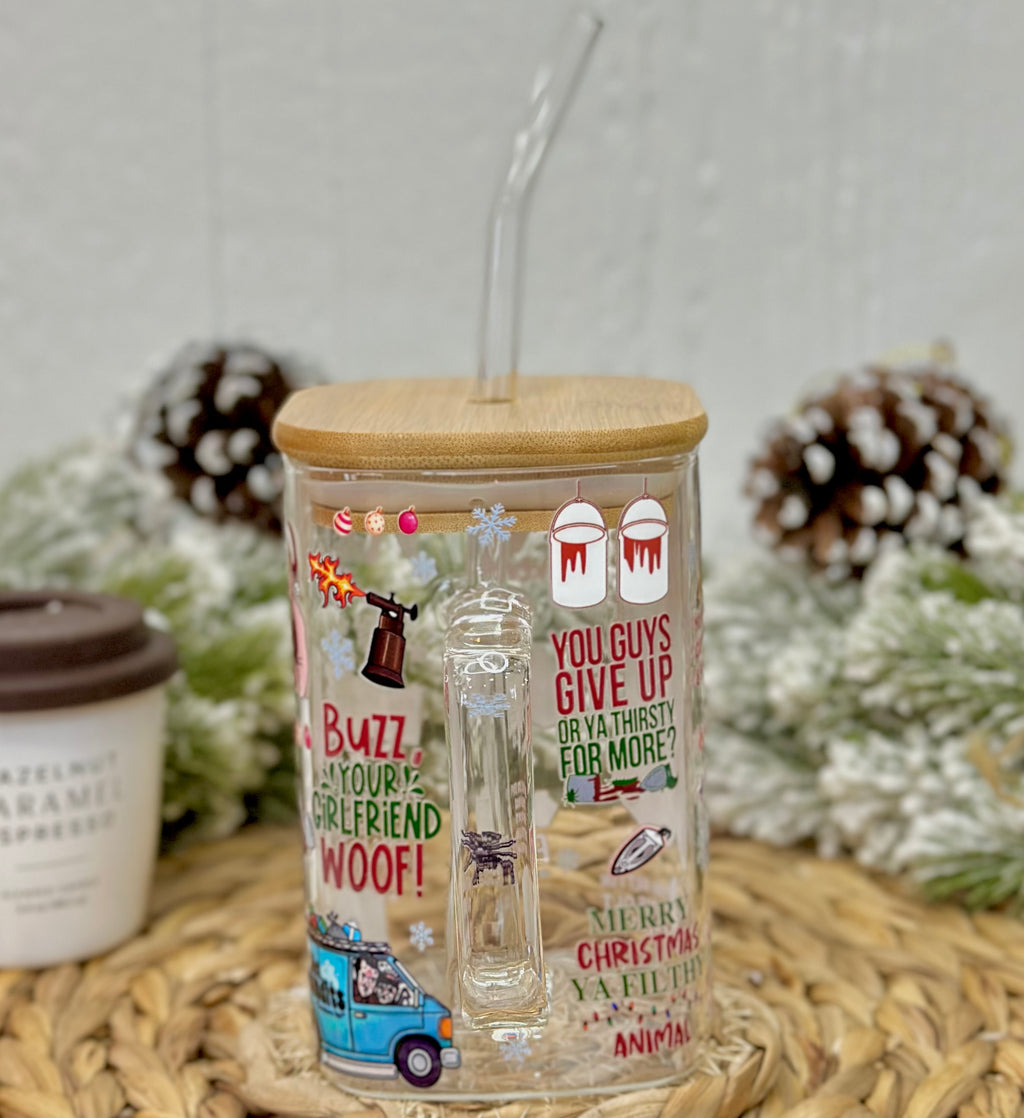 Home Alone Christmas Glass Cup