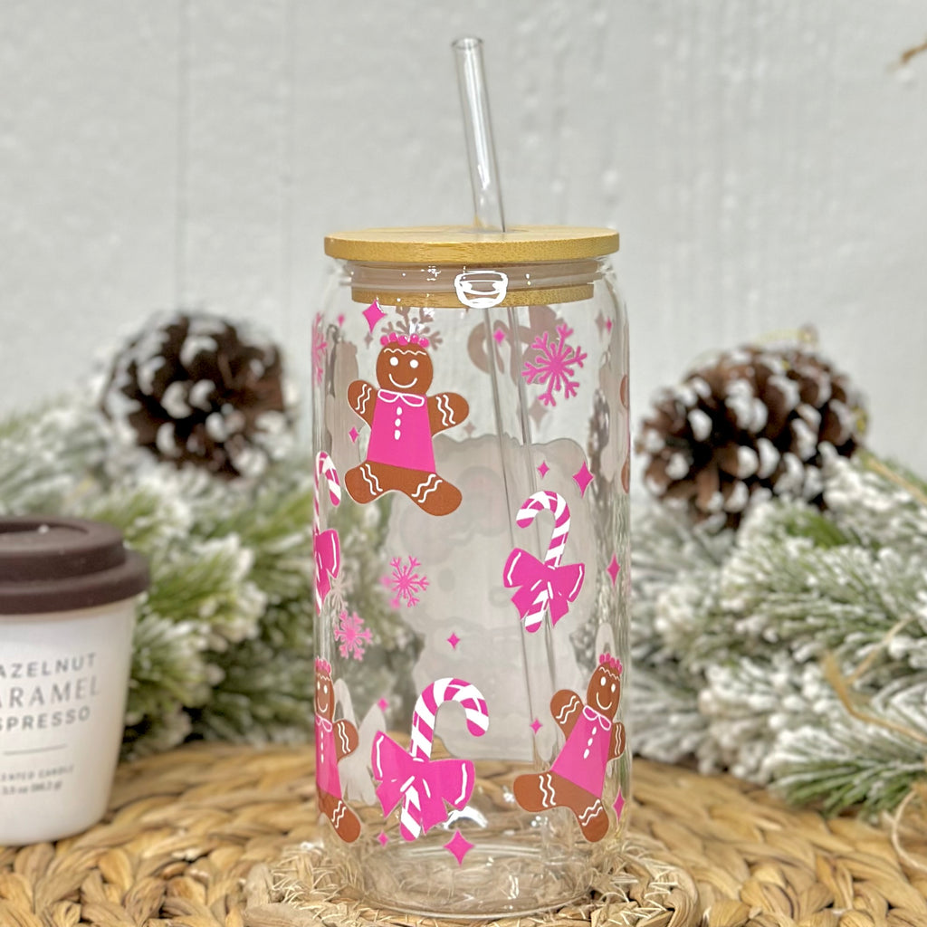 HK x Gingerbread Christmas Glass Cup