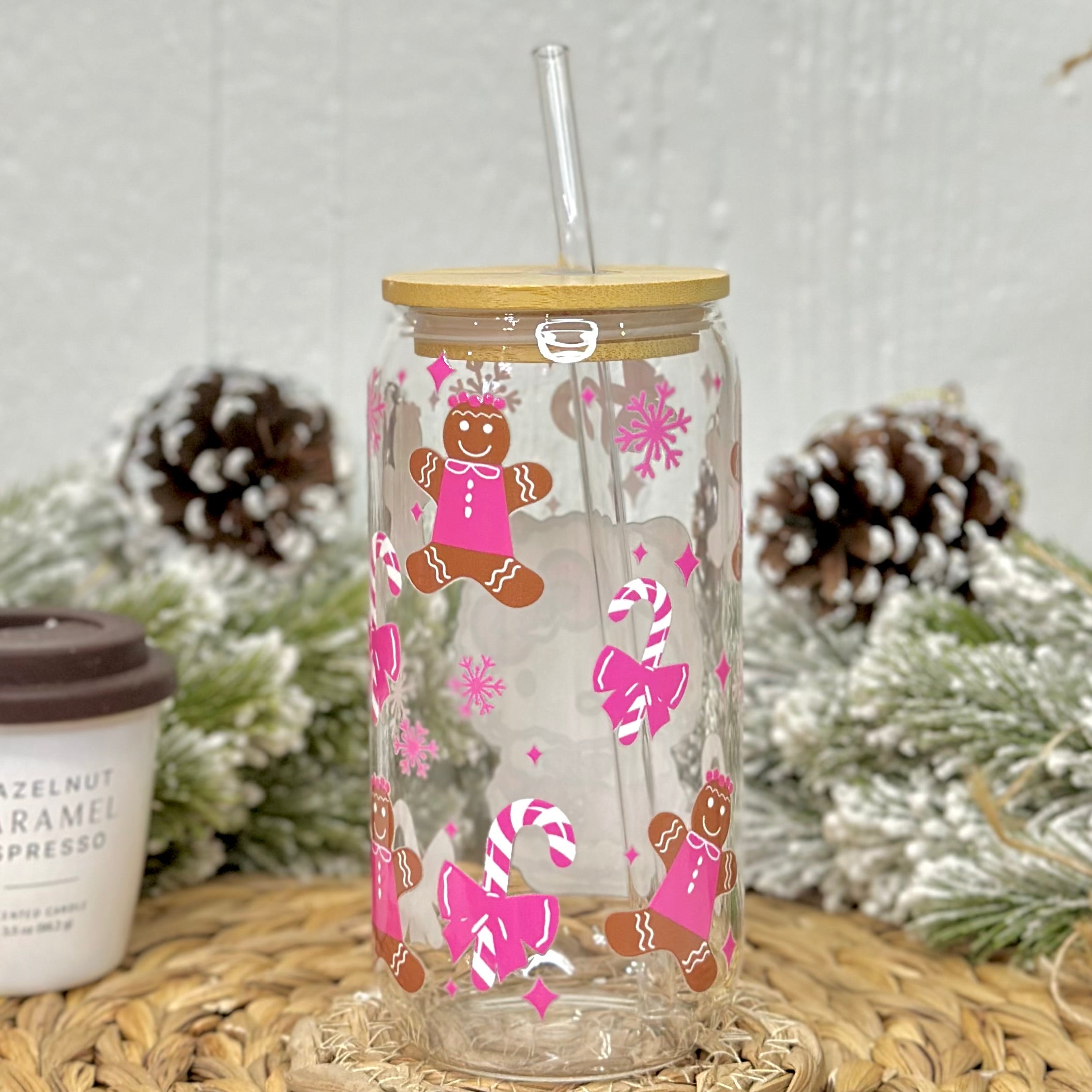 HK x Gingerbread Christmas Glass Cup