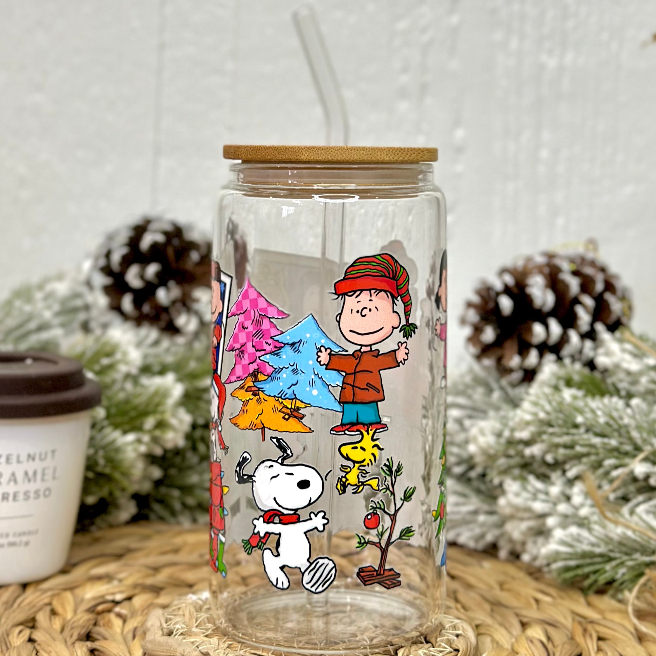 Christmas Charlie B, Snoop & Friends Glass Cup