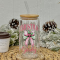 Christmas Girly Glass Cup