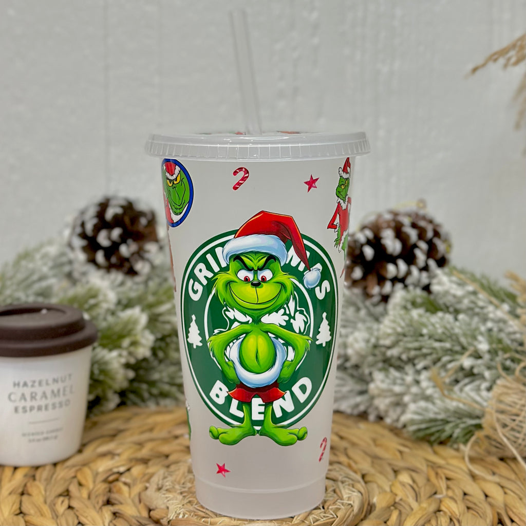 Christmas Green-Furred Creature Plastic Cup