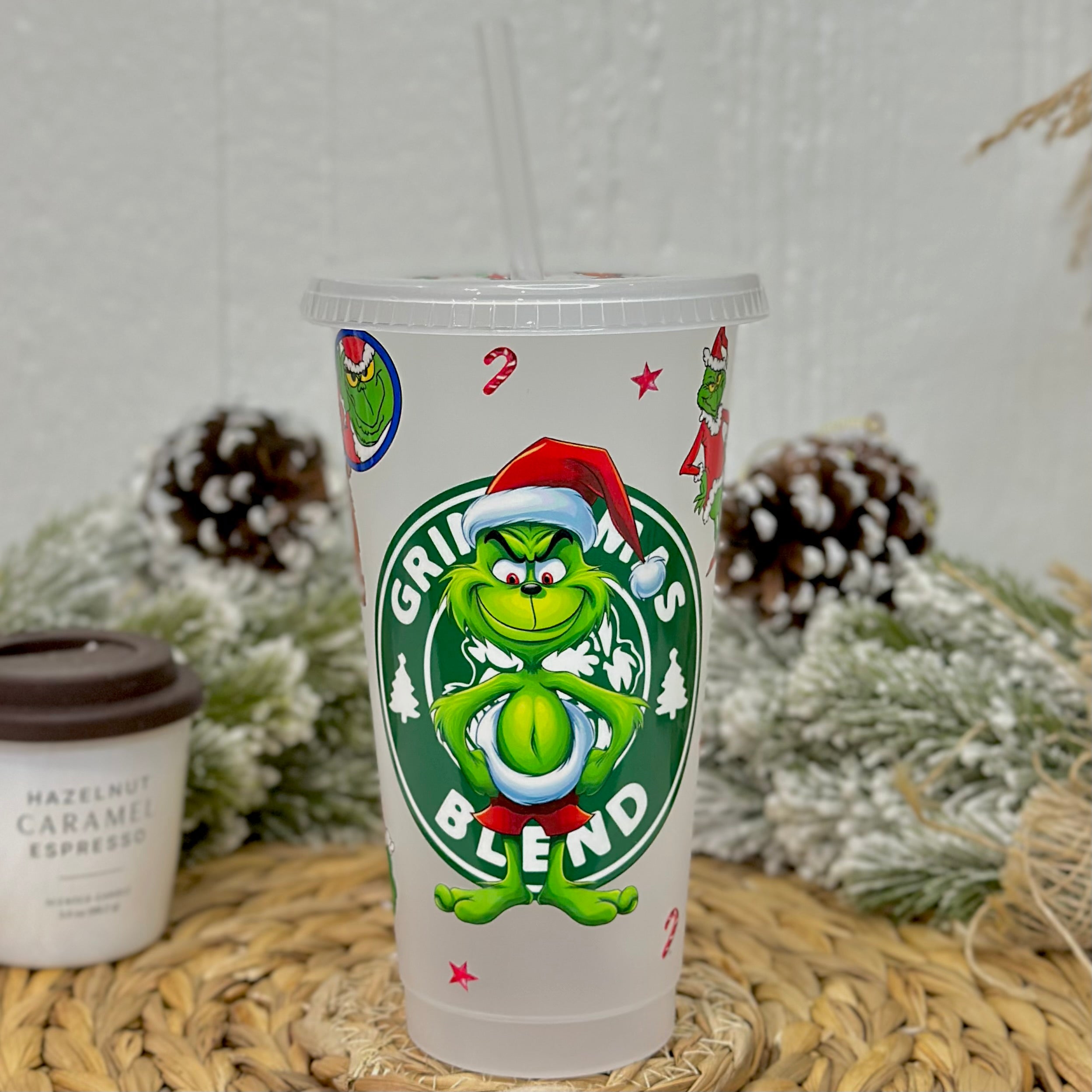 Christmas Green-Furred Creature Plastic Cup