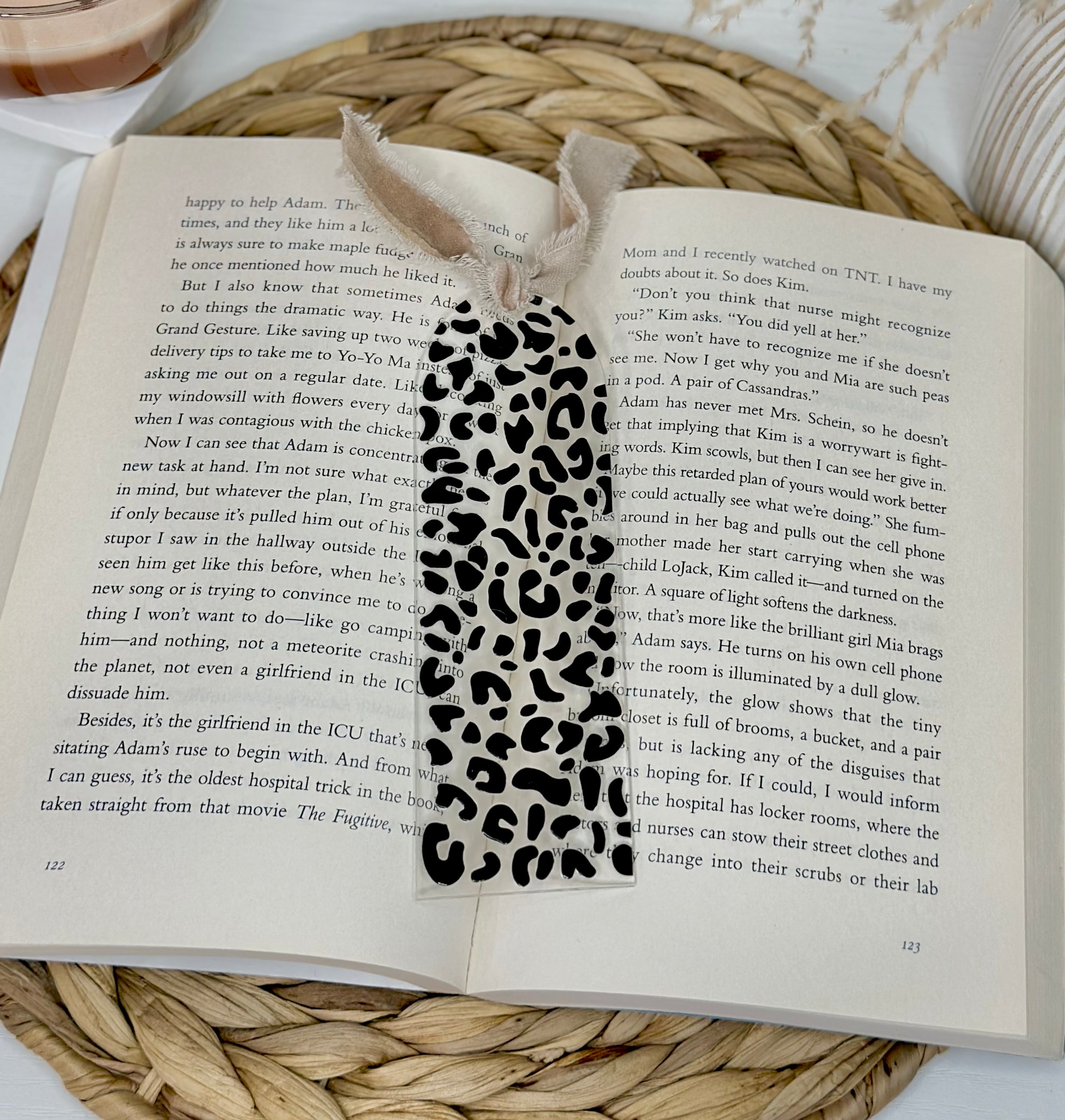 Cheetah Print Acrylic Bookmark