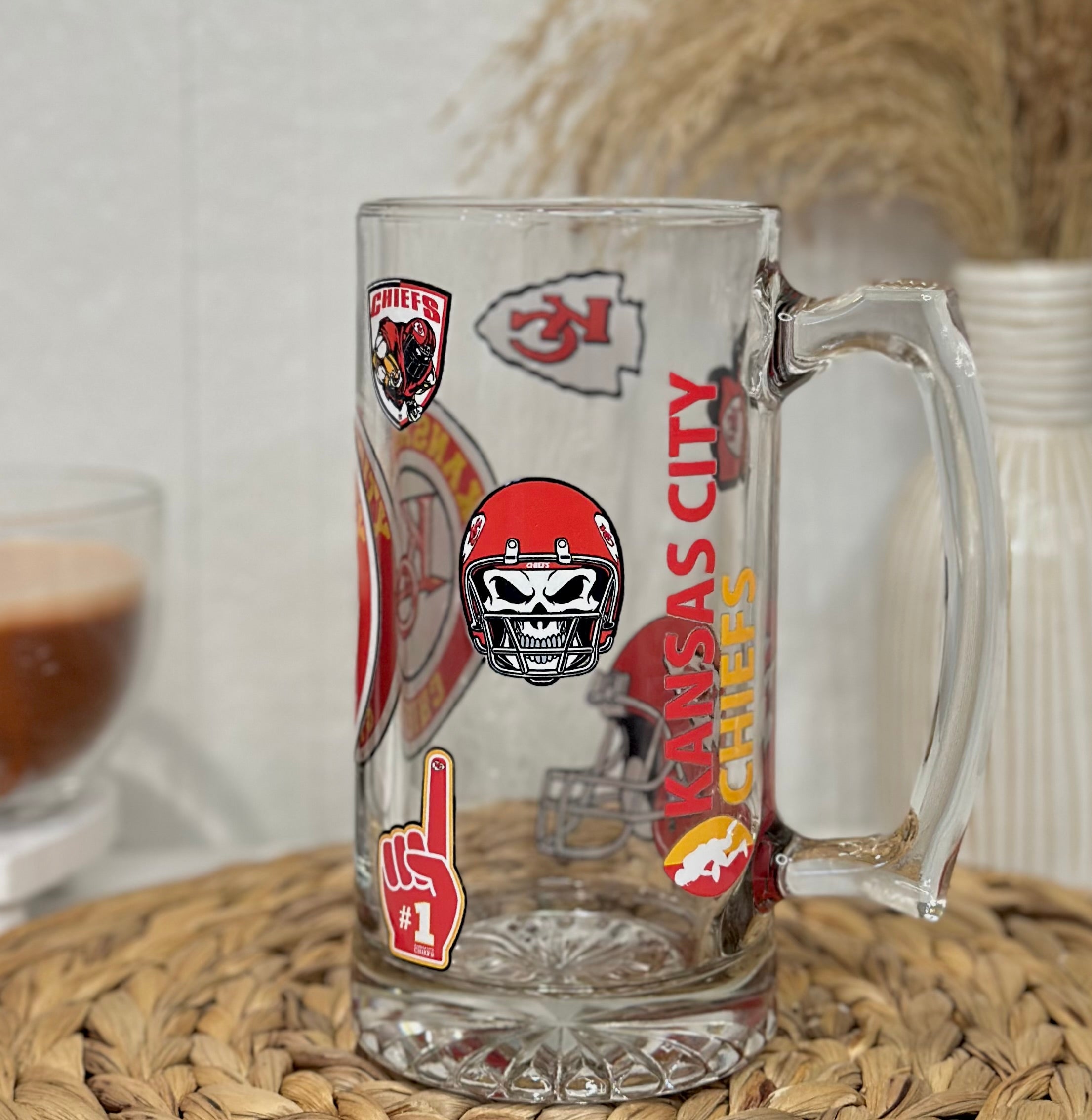 Kansas Football Beer Mug