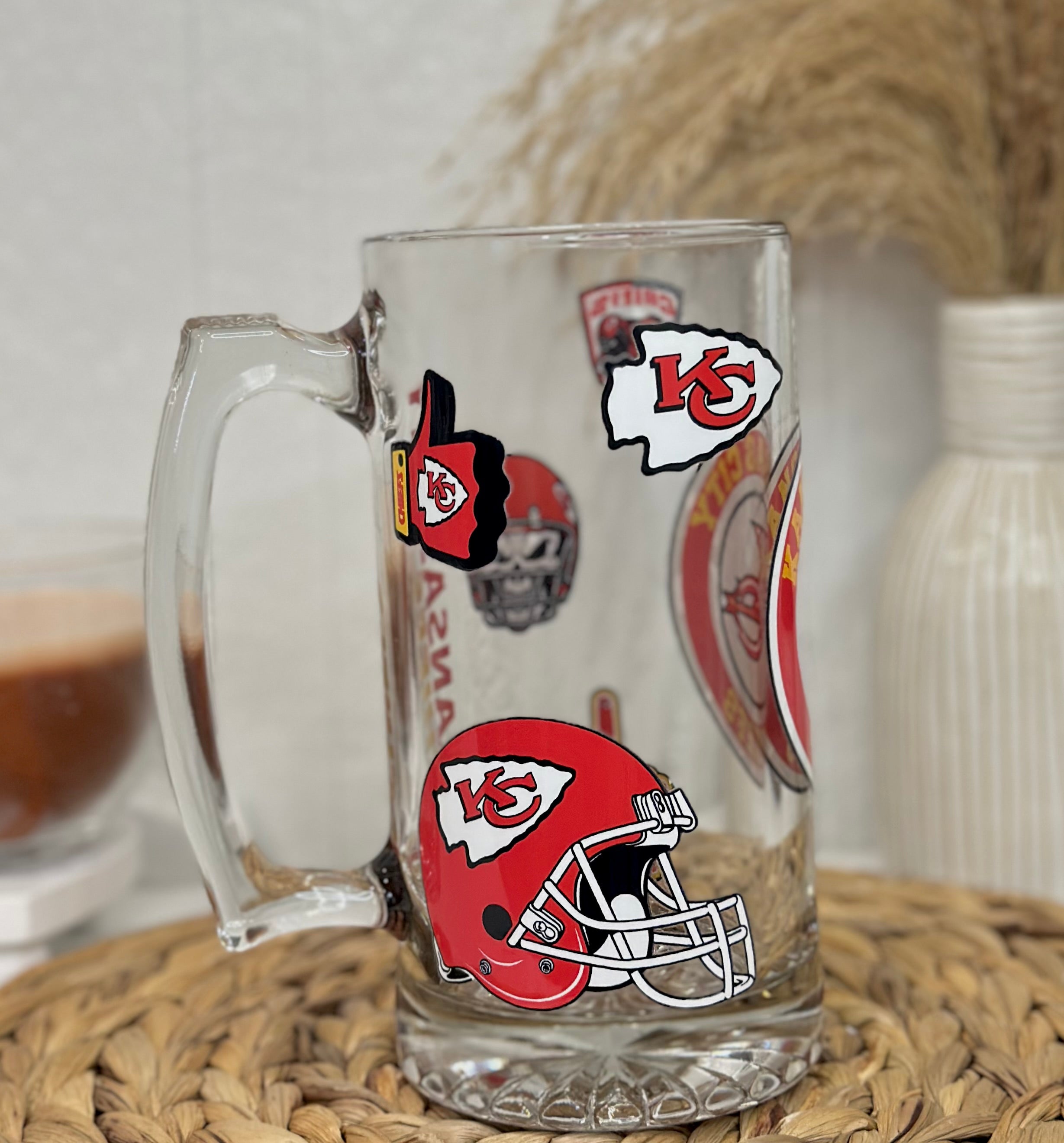 Kansas Football Beer Mug